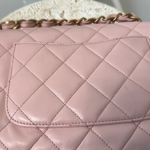 Pink Chanel Caviar Quilted MediumDouble Flap. / Light Pink. 🔥🔥FIRM PRICE - Picture 7 of 7